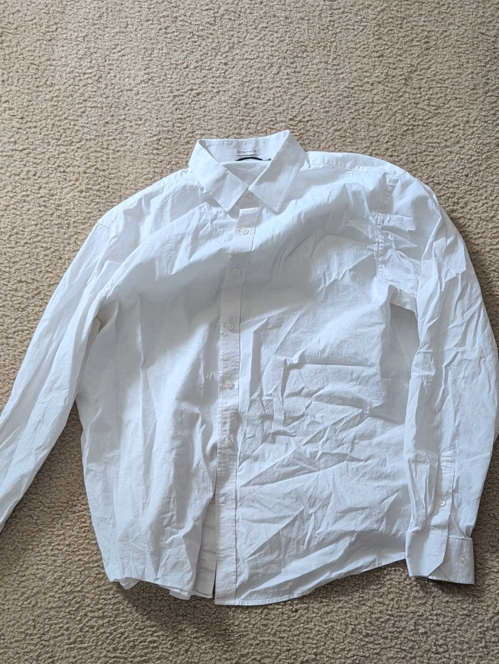 Men's Classic White Button-Down Shirt